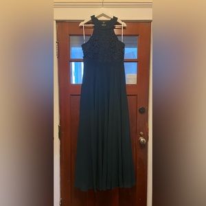 Lulus Emerald Green Lace Maxi Dress